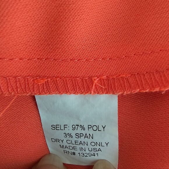 Amanda Uprichard Women's Dress M Coral Orange Sleeveless Revolve Cocktail - Picture 7 of 7